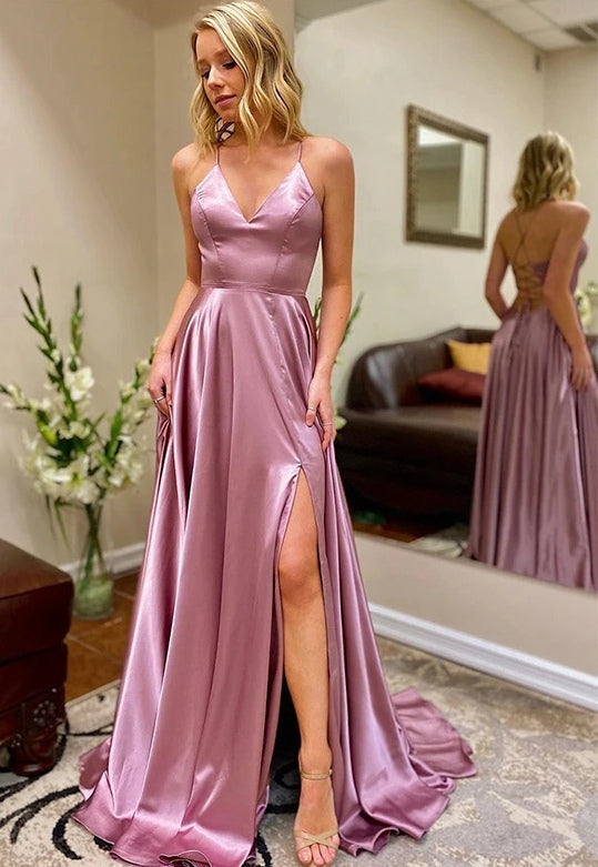 Sexy Prom Dress Slit Skirt, Homecoming Dress, Formal Dress, Evening Dress, Dance Dresses, Graduation Party Dress