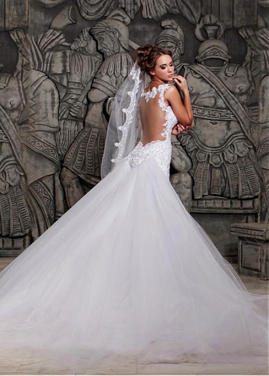 Mermaid Style Wedding Dress Removable Train, Bridal Gown ,Dresses For Brides