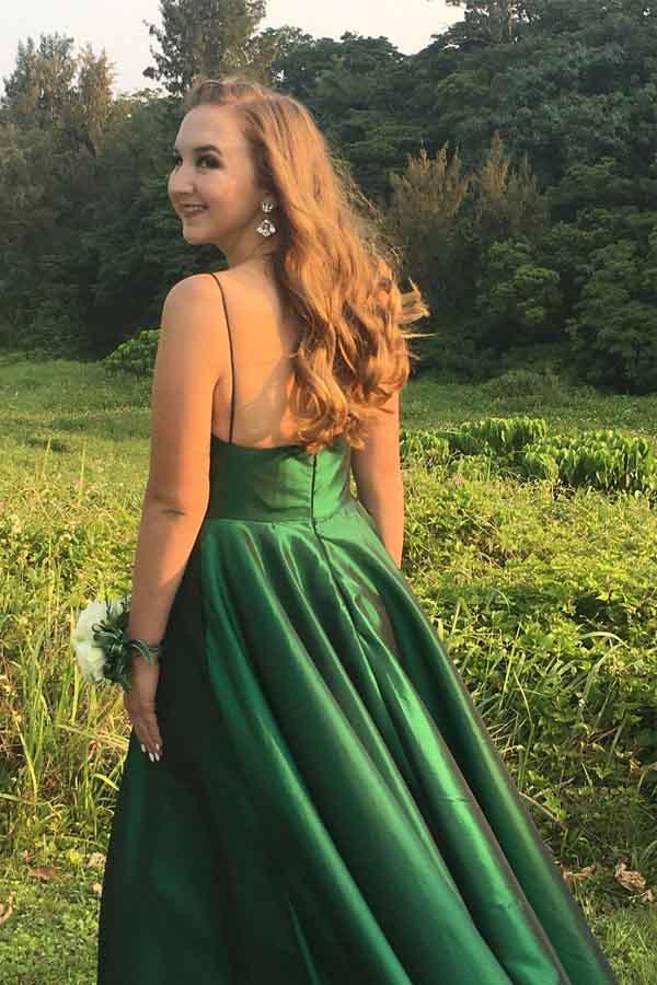 Green Prom Dress 2019, Prom Dresses, Evening Gown, Graduation School Party Dress, Winter Formal Dress