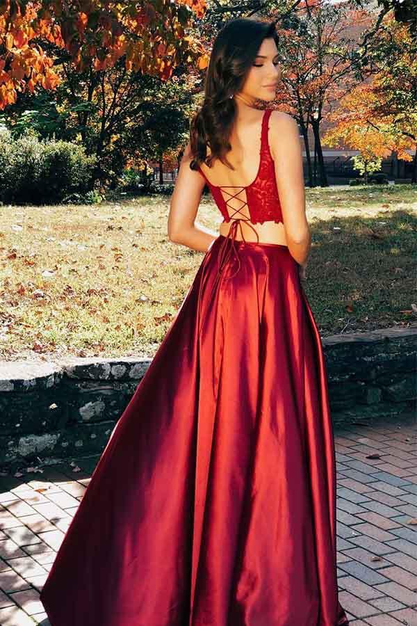 Sexy Prom Dress Two Pieces, Graduation School Party Gown, Winter Forma DressesTailor Sexy Prom Dress Two Pieces, Graduation School Party Gown, Winter Forma DressesTailor