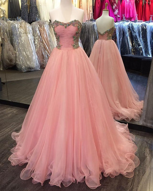Strapless Prom Dresses Long,Graduation School Party Gown