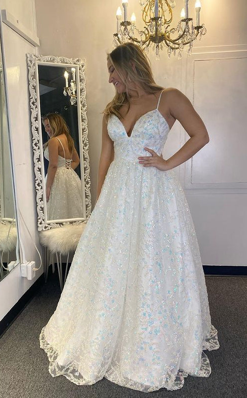 Sparkly Long Prom Dress,Prom Dresses,Pageant Dress