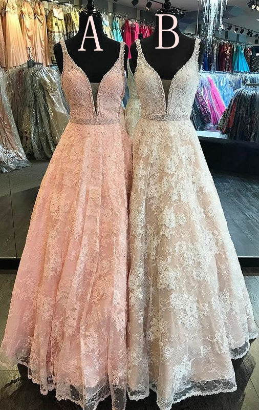 Lace Prom Dresses Long,Formal Dresses