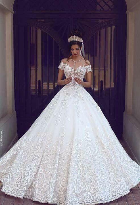 Princess Style Lace Wedding Dress, Bridal Gown ,Dresses For Brides
