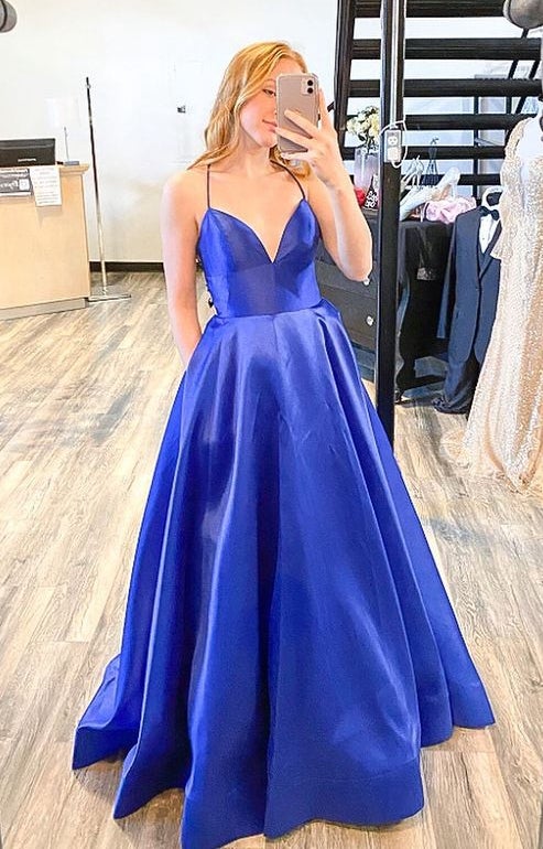 Royal Blue Prom Dress Long, Formal Dress, Graduation School Party Gown