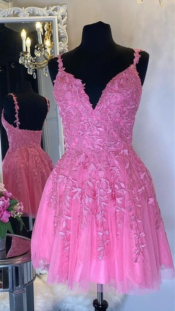Pink Homecoming Dresses 2022, HOCO Dress, Short Prom Dress ,Back To School Party Dress, Evening Dress, Formal Dress