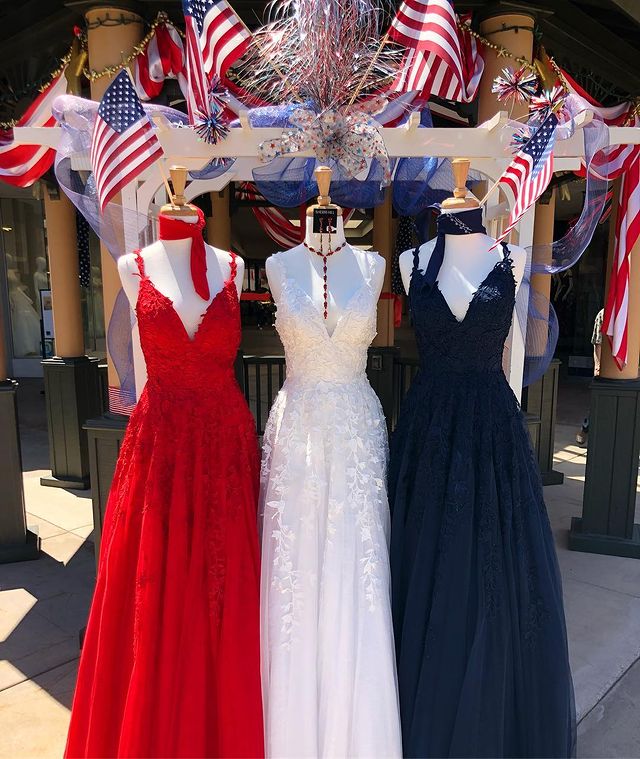 American Flag Prom Dresses