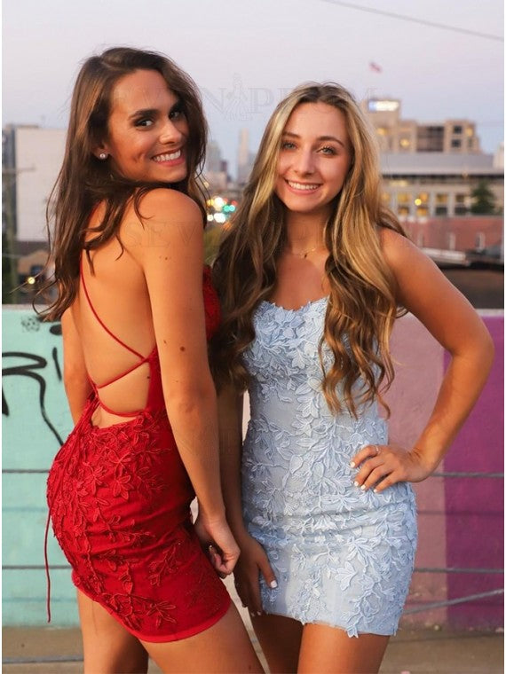 Sexy Lace Homecoming Dress , Short Prom Dress, Formal Outfit, Back to –  DressesTailor