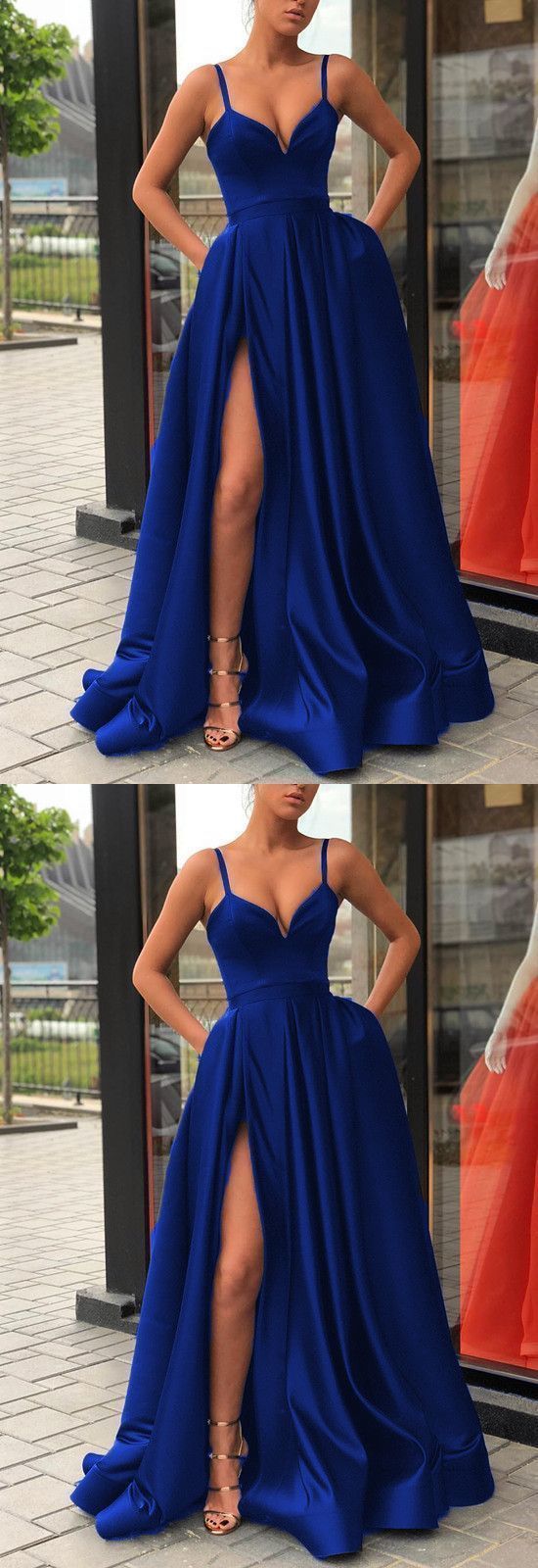 Royal Blue Prom Dress, Evening Dress, Dance Dresses, Graduation School Party Gown