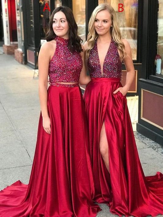 Sexy Prom Dress, Graduation School Party Gown, Winter Formal Dress