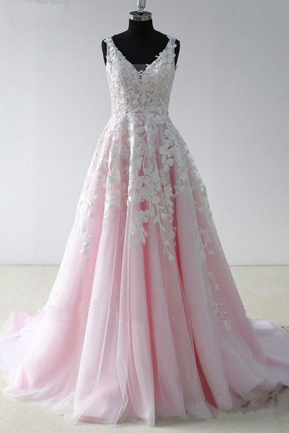 Baby Pink Prom Dress, Evening Dress, Formal Dresses, Graduation School Party Dance Dress