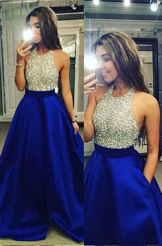Royal Blue Prom Dress, Prom Dresses, Evening Gown, Graduation School Party Dress