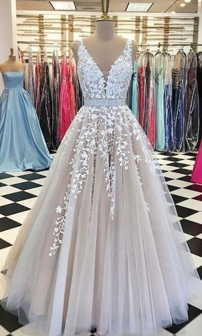 Lace Prom Dresses Long, Homecoming Dress, Formal Dress, Evening Dress, Dance Dresses, Graduation Party Dress
