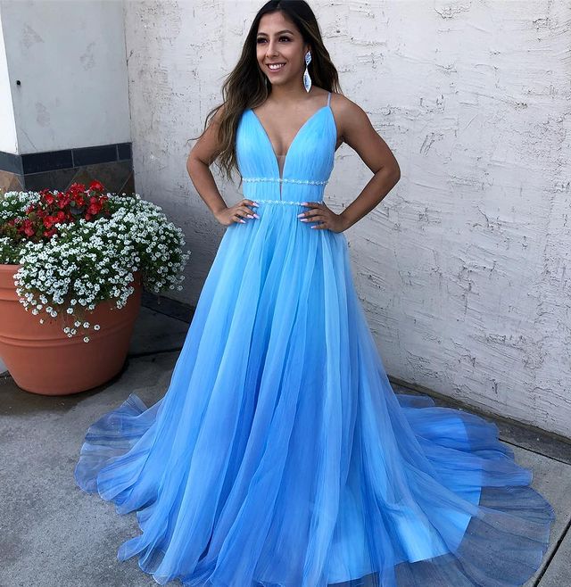 Straps Prom Dresses Long,Graduation School Party Gown – DressesTailor
