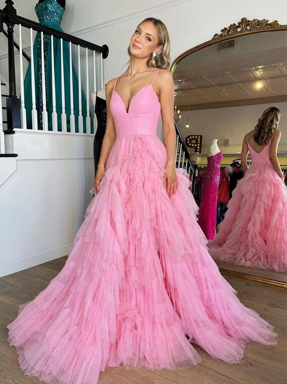 Cheap tulle prom outlet dresses