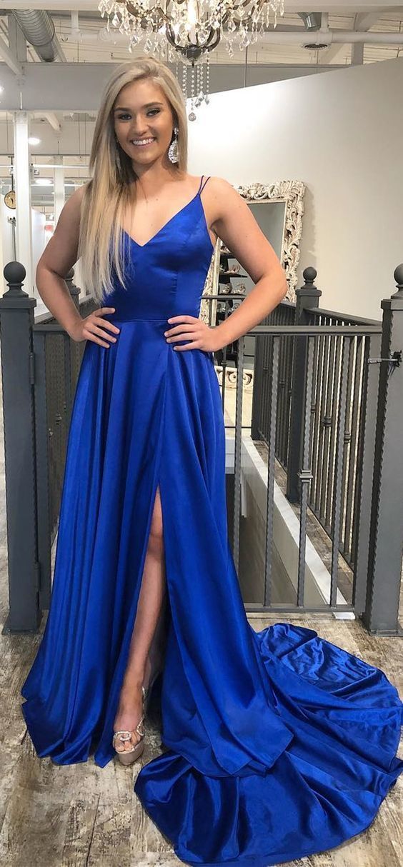 Sexy Royal Blue Prom Dress, Evening Dress, Dance Dresses, Graduation School Party Gown