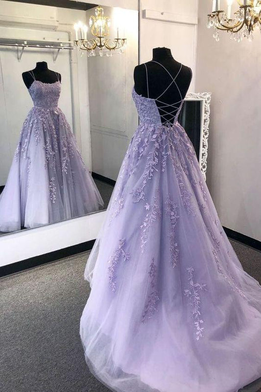 Purple Lace Prom Dress Formal Dress, Evening Dress, Dance Dresses