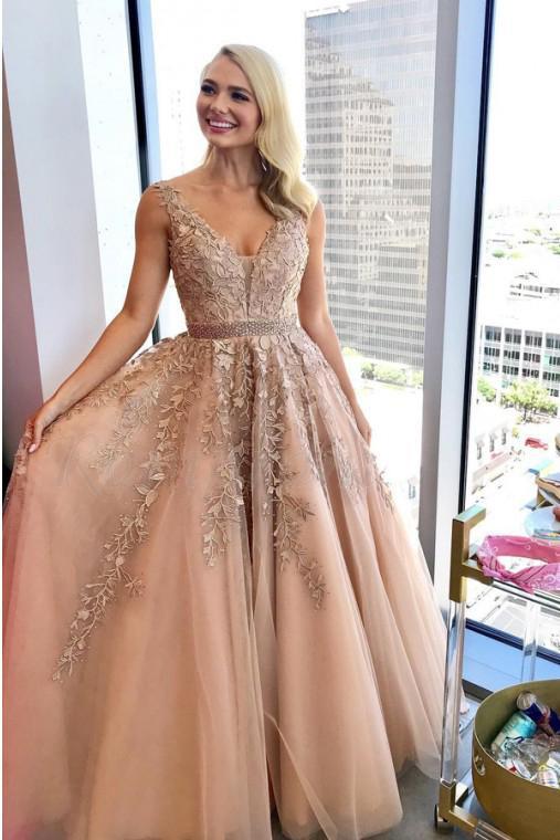 Lace Prom Dresses, Dance Dresses, Graduation School Party Gown