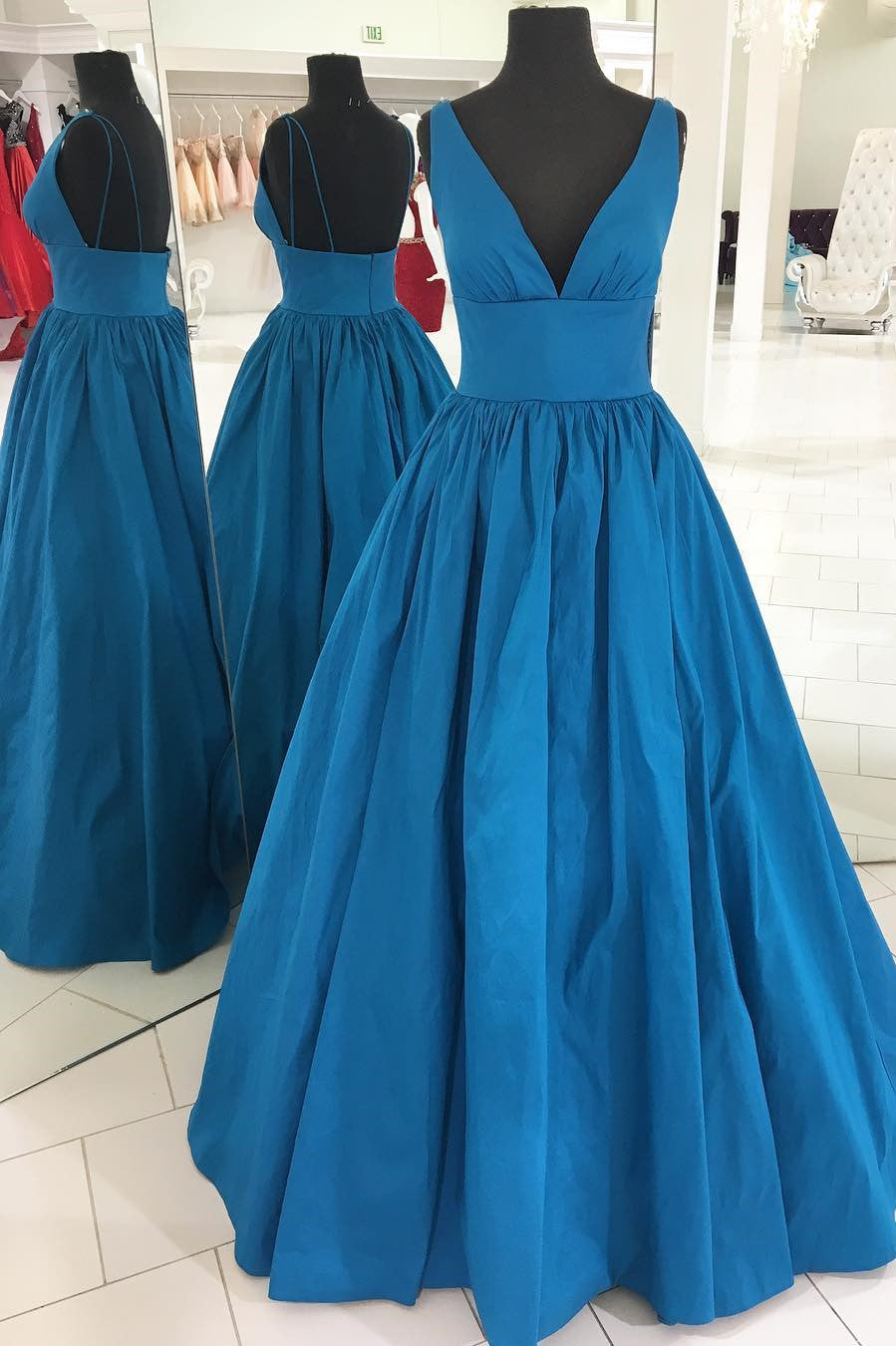 A Line Prom Dress, Prom Dresses, Evening Gown,Graduation School Party Gown, Winter Formal Dress