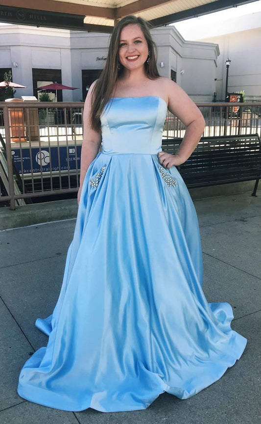 Prom Dresses with Pockets, Evening Dress, Graduation School Party Gown