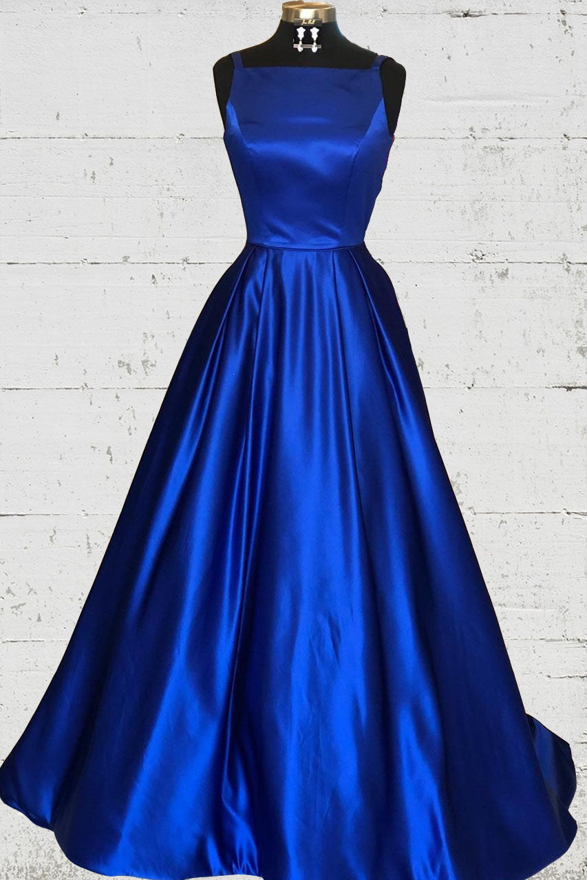Royal Blue Prom Dress, Pageant Dress, Evening Dress, Graduation School – DressesTailor