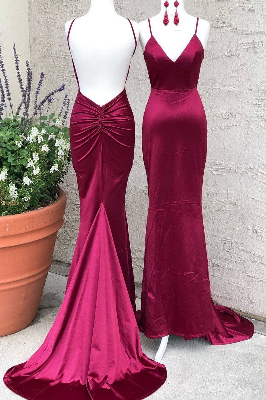 Sexy Backless Prom Dress, Prom Dresses, Pageant Dress, Evening Dress, Dance Dresses, Graduation School Party Gown