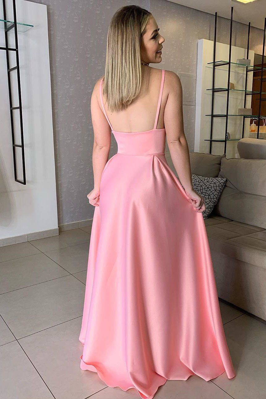 Sexy Prom Dresses with Slit, Evening Dress, Formal Dress, Dance Dresses, Graduation School Party Gown