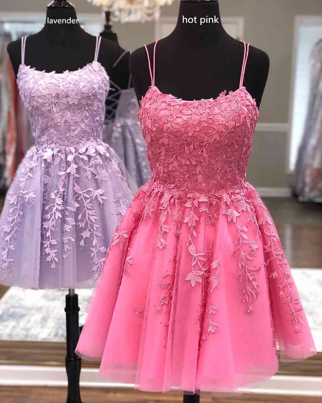 Lace Homecoming Dress, Short Prom Dress ,Dresses For Graduation Party, Evening Dress, Formal Dress, DTH0752