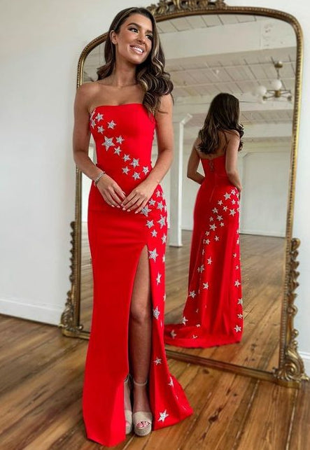 Red Sexy Long Prom Dresses,Hoco Dresses, Party Dresses DT1447