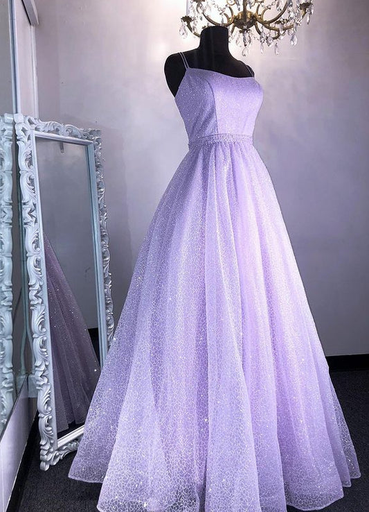 Sparkly Long Prom Dress with Beading,Prom Dresses,Pageant Dress