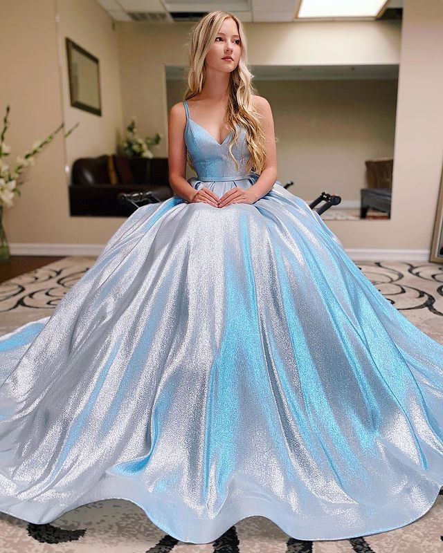 Sparkly Ball Gown Long Prom Dress,Prom Dresses,Pageant Dress