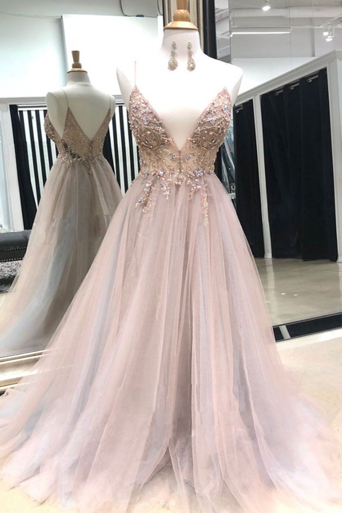 Sexy Prom Dress Sheer Top, Pageant Dress, Evening Dress, Dance Dresses, Graduation School Party Gown