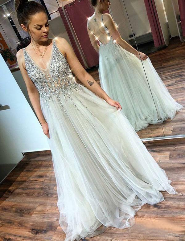 Long Prom Dresses For Teens, Ball Gown, Dresses For Party, Evening Dress, Formal Dress