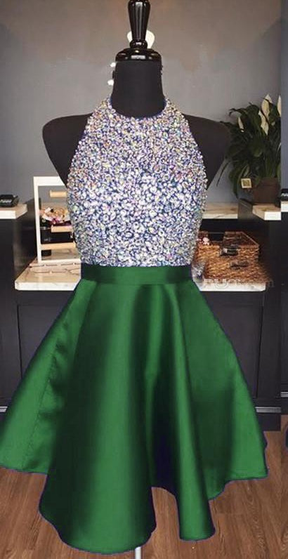 Green Homecoming Dress 2019, Short Prom Dress ,Dresses For Graduation Party, Evening Dress, Formal Dress, DTH016