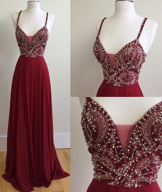 Burgundy Prom Dress, Prom Dresses, Evening Gown, Graduation School Party Dress, Winter Formal Dress