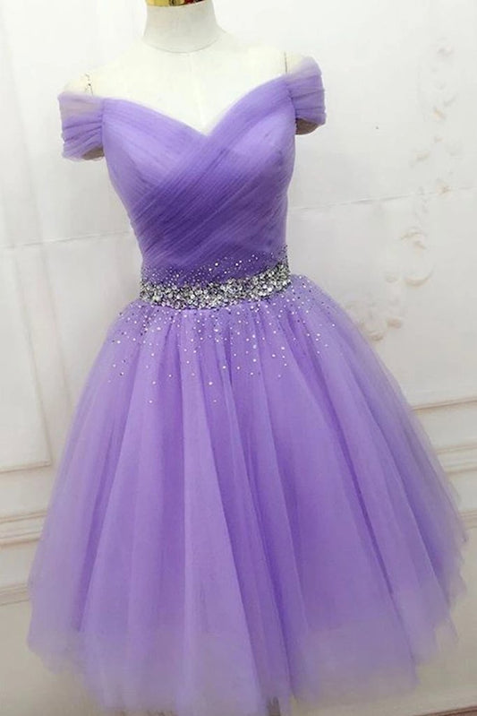 Lilac Homecoming Dress 2021, Short Prom Dress, Formal Outfit, Back to School Party Gown