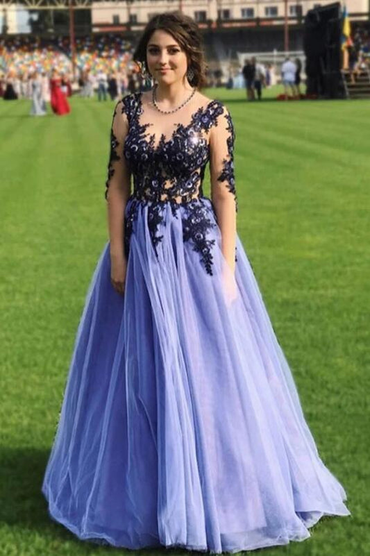 Prom Dress Long Sleeves, Formal Dress, Evening Dress, Dance Dresses