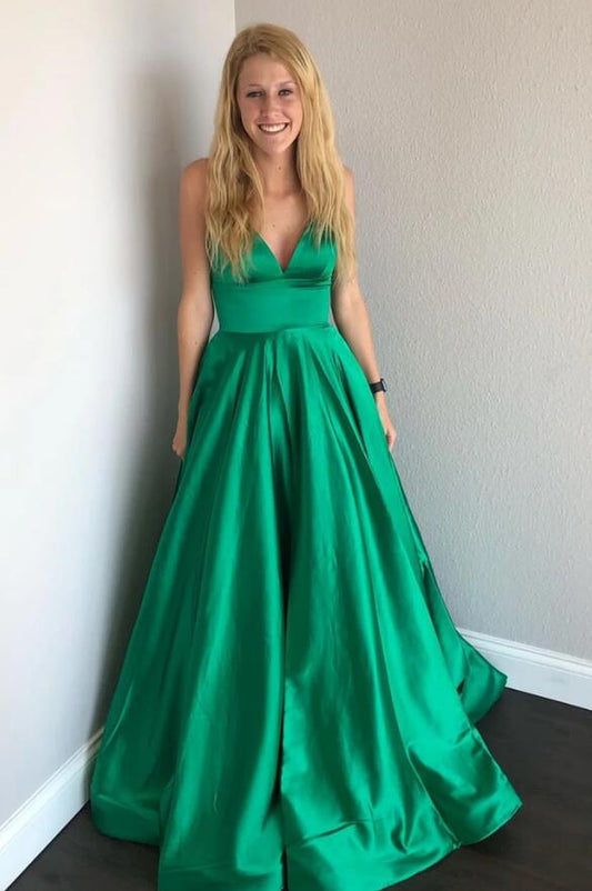 Green Prom Dresses, Dress For Junior and Senior Prom, Formal Dress, Evening Dress, Dance Dresses, Graduation Party Dress