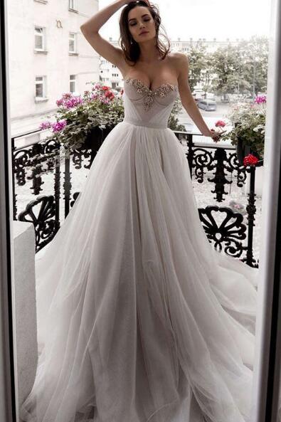 Strapless Wedding Dresses,Bridal Dresses DT1374