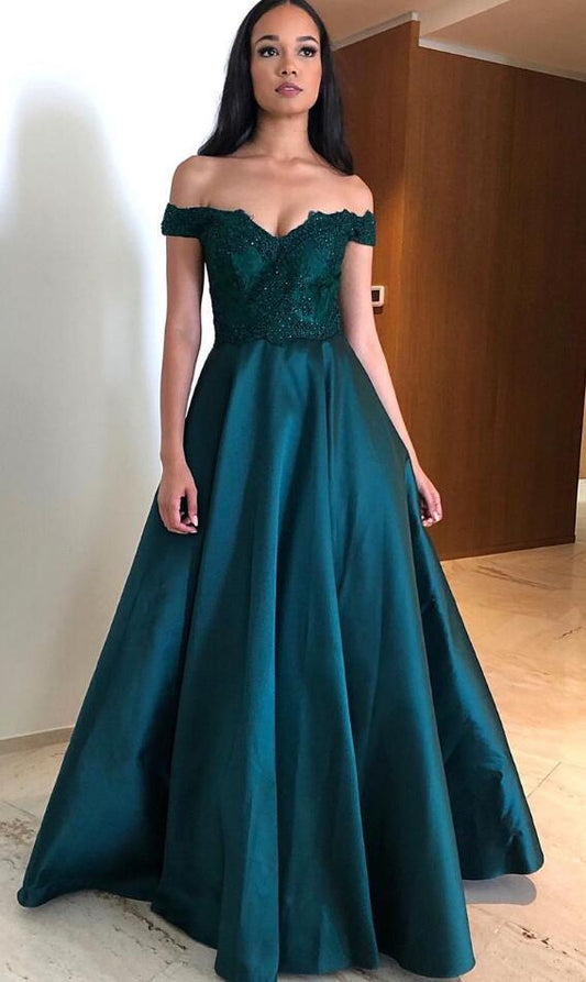 Satin Prom Dress , Formal Dress, Evening Dress, Dance Dresses, Graduation Party Dress