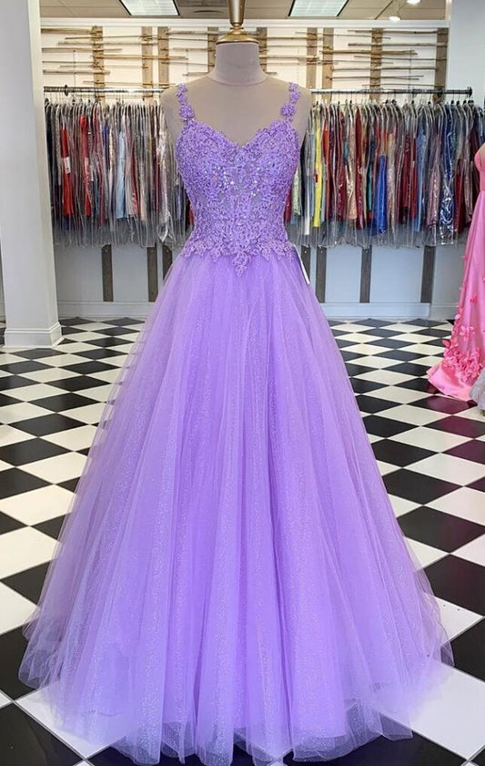 Lavender Prom Dress, Formal Dress, Evening Dress, Dance Dresses, Graduation Party Dress