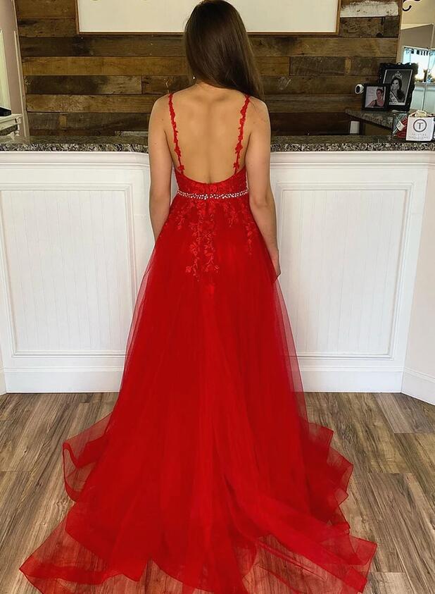 Red Prom Dresses, Formal Dress, Dance Dresses, Graduation School Party Gown