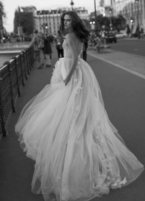Open Back Beach Wedding Dresses,Bridal Dresses DT1386