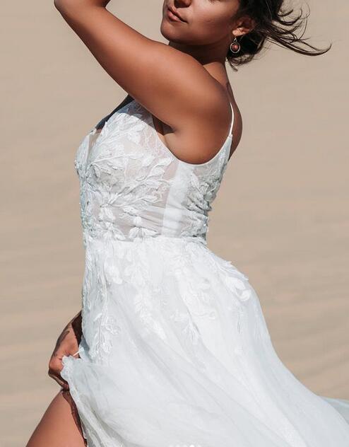 A-line Beach Wedding Dresses,Bridal Dresses