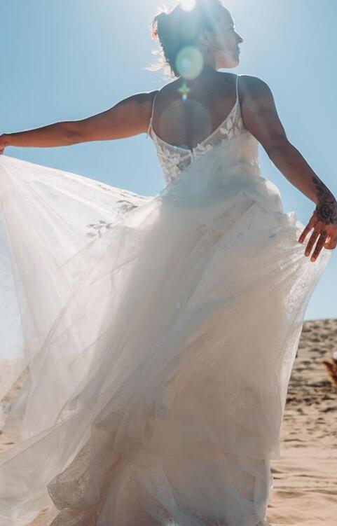 A-line Beach Wedding Dresses,Bridal Dresses DT1387