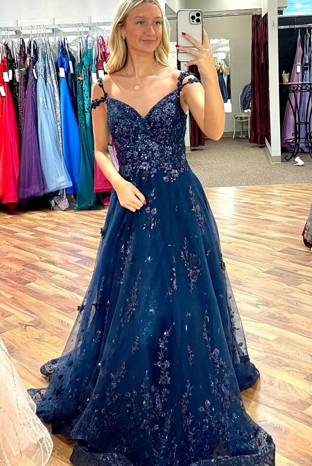 2023 Sparkly Tulle/Lace Long Prom Dress DT1567