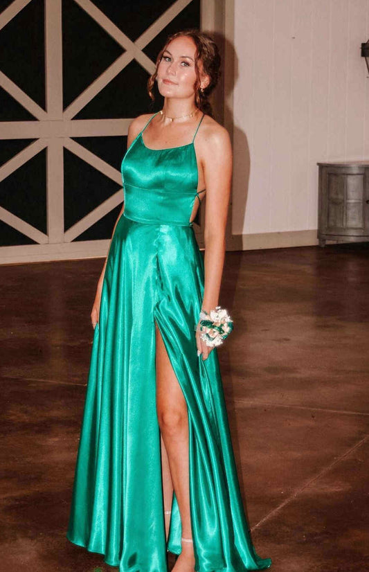 Sexy Green Prom Dress Long , Evening Dress, Dance Dresses, Graduation School Party Gown