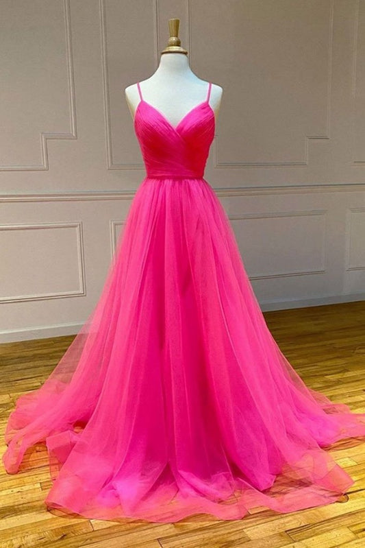 Hot Pink Prom Dresses Long 2021 Formal Dress, Evening Dress, Dance Dresses
