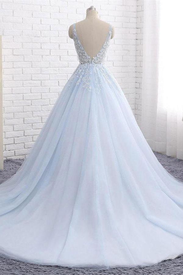 Long Prom Dress Sheer Top, Ball Gown, Dresses For Party, Evening Dress, Formal Dress