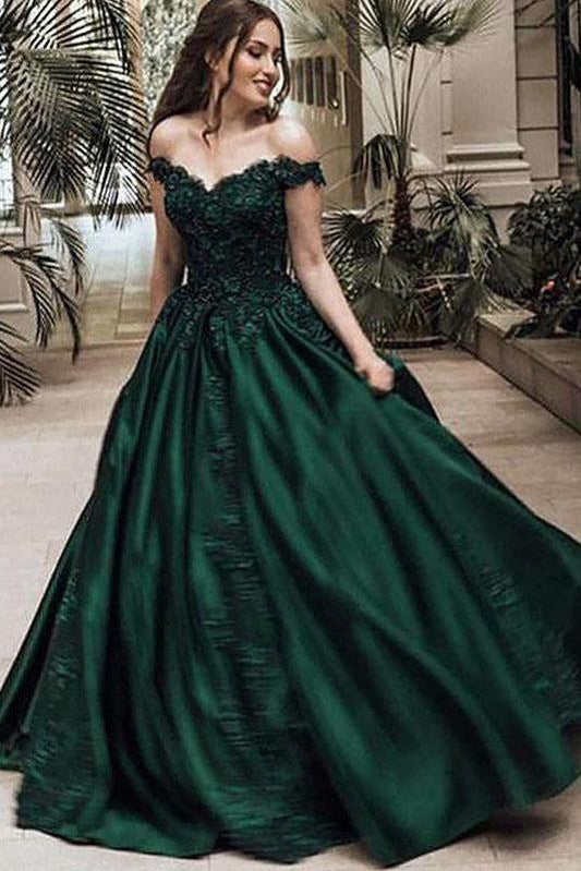 Green Prom Dress, Ball Gown, Dresses For Party, Evening Dress, Formal Dress
